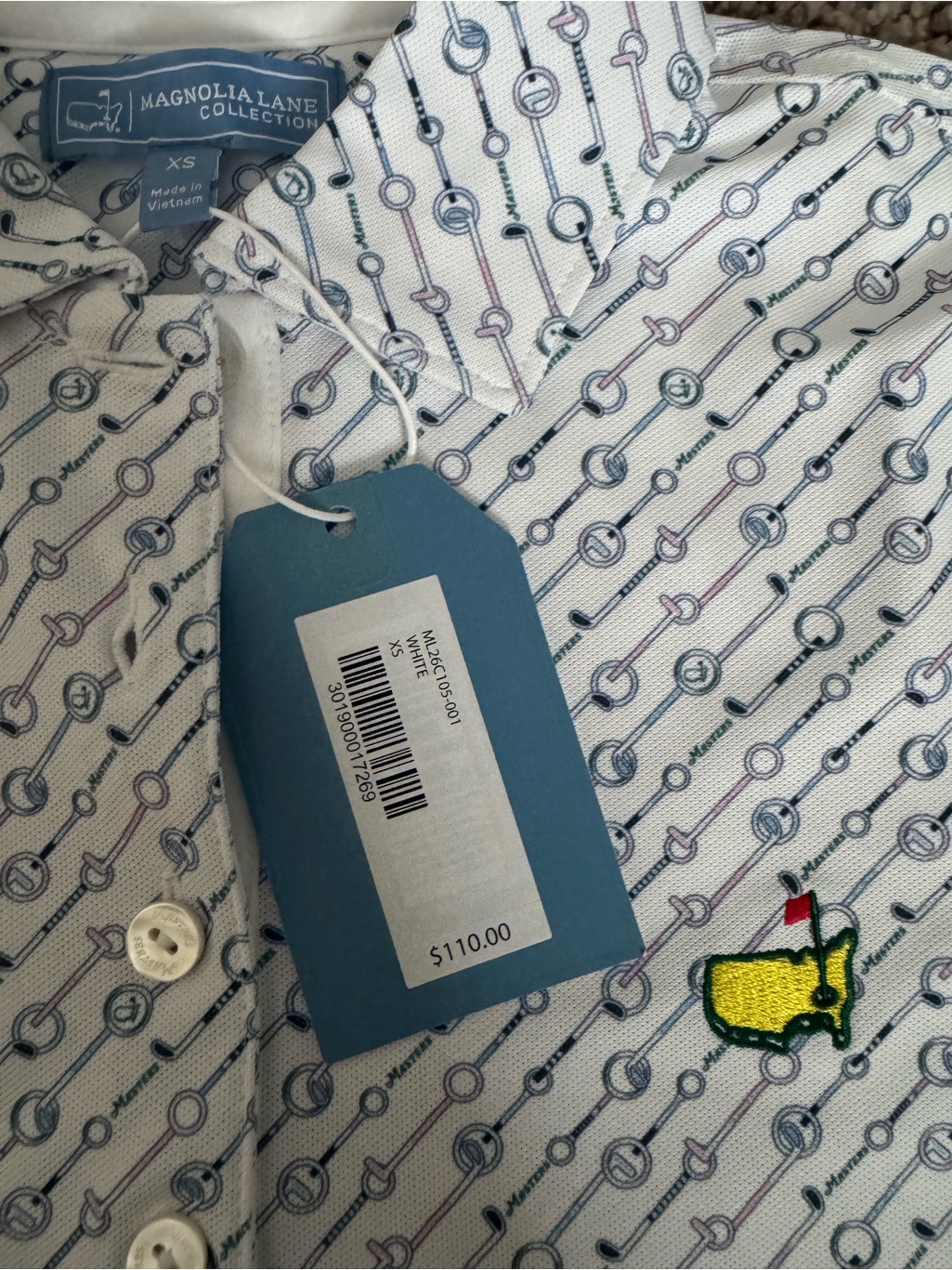 Magnolia Lane Collection Masters Tournament Golf Polo